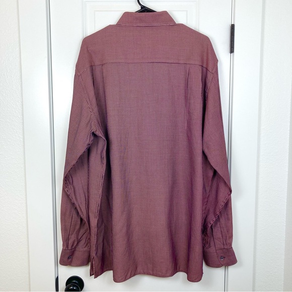 Ermenegildo Zegna Italy Long Sleeve Button Down Gingham Checkered Shirt XL - Picture 3 of 6